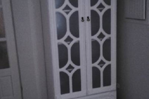 Stylowa Biała Komoda 180 (2s-2D-FloT) Dąb Prowansalski Bekas