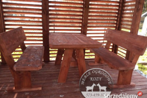 PROMOCJA! Meble góralskie drewniane meble ogrodowe z litego drewna SOLIDNE
