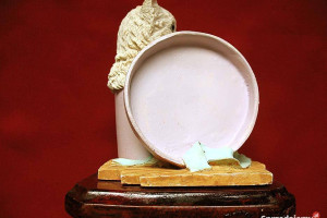 Kot - kotek w pudle na kapelusze - figurka - 11,5 x 10 x 10 cm Rzadkość