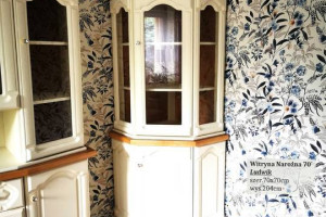 Biała Witryna 180 Dębowa Blat Dąb Naturalny Bekas Producent