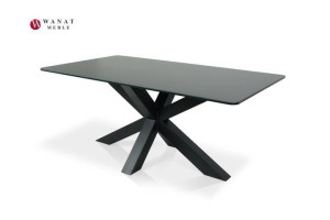 Stół ze spieku kwarcowego 180x90 ARAGONA Wanat Assoluto Nero