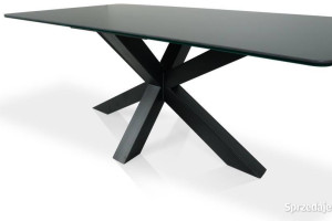 Stół ze spieku kwarcowego 180x90 ARAGONA Wanat Assoluto Nero