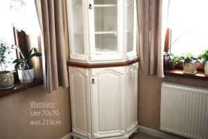 Stylowa Komoda Narona Biała Skandynawia BlatDąb Natura Bekas