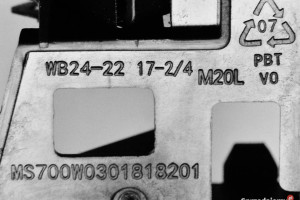 Zamek drzwi ze stycznikami mikrofalówki Sharp R-200(BK)W