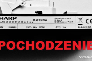 Zamek drzwi ze stycznikami mikrofalówki Sharp R-200(BK)W