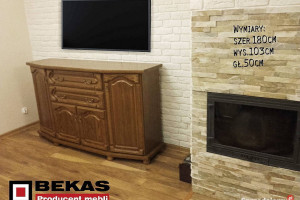 Duża Komoda 280` (8D-4S) XXL Wysoka Dąb Rustikal Bekas