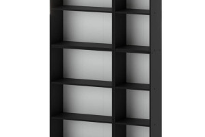 Regał Na Książki 110cm Loft Półki Na Zabawki Do Salonu Segregatory Czarny