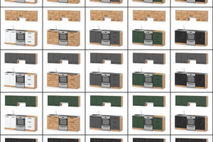 Kuchnia Mała Nowoczesna Modułowa Z Blatem 2m Biały Butelkowa Zieleń Wotan