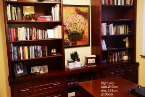 Biurko Stylowe 160` (2s-2D)  Szafka Komoda Orzech Dąb Bekas Producent Mebli