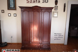 Stylowa Szafa 3D 130 Buk Dąb Orzech Natura Bekas Producent