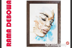Rama dębowa na obraz grafikę foto 40x70
