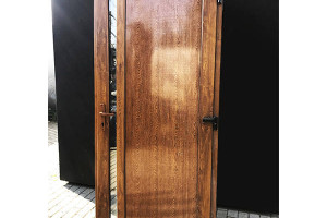 Drzwi bezpieczne 100x210 złoty dąb