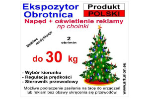 Podest obrotowy POD CHOINKĘ z oświetleniem do 30 kg