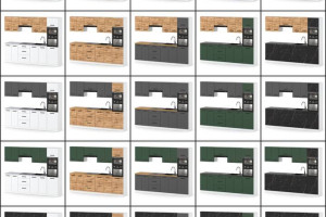 Zestaw Mebli Kuchennych Marra 2.6m Kuchnia Nowoczesna San Sebastian Wotan