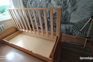 Łóżko z litego drewna 90x200