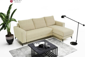 Narożnik z poduszkami funkcja spania schowek SCOPY prawy