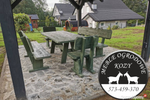 PROMOCJA! Meble góralskie drewniane meble ogrodowe z litego drewna SOLIDNE