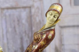 Demetre Chiparus Style - Everlasting Love - Para Tancerzy - Figura z Brązu