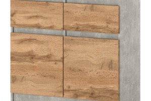 Komoda Nowoczesna Do Sypialni 2 Szuflady 80cm Pojemna Szafka Beton Wotan