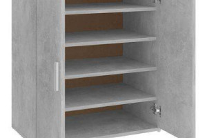 vidaXL Szafka na buty, szarość betonu, 60x35x70 cm(SKU:808922)