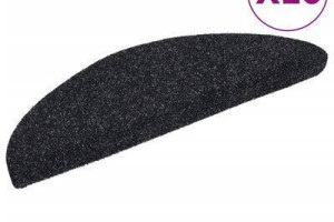 Samoprzylepne nakładki na schody, 10 szt., czarne, 56x17x3 cm（SKU:149679）