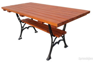 Stół Ogrodowy KRÓLEWSKI - nogi żeliwne - 160 cm