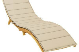 vidaXL Poduszka na leżak, beżowa, 200x70x3 cm, tkanina Oxford(SKU314221)