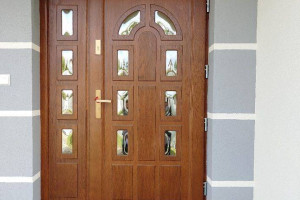 ++ Drzwi Zewnętrzne Wejściowe Drewniane