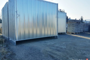 Ogrodzenie pełne z blachy trapezowej  budowlane, mobilne,