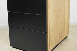 Biurko Neptun kontenerek Dąb Halifax nat 160 MebleKreator