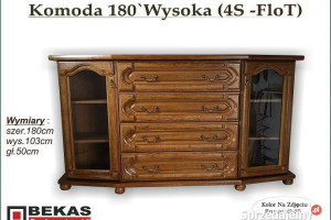 Komoda (1S-2D) wymiar Mała - Duża  Dąb Orzech  Drewna Bekas