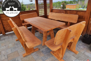 PROMOCJA! Meble góralskie drewniane meble ogrodowe z litego drewna SOLIDNE