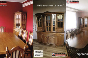 Stylowa Witryna 120` Dąb rustikalny Salon Nowa Bekas Meble