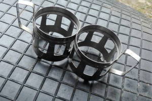 Koszyczki do szklanek 2 sztuki z PRL-u