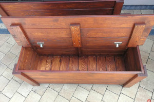 ŁAWA SKRZYNIA  DREWNIANA SCHOWEK