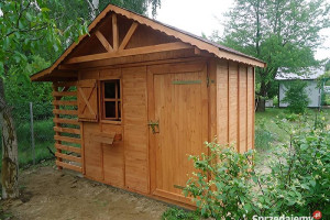 DOMEK ZEBRA OGRODOWY DACH DWUSPADOWY DREWNIANY 4x3 PRODUCENT