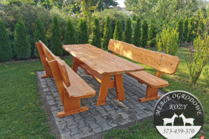 PROMOCJA! Meble góralskie drewniane meble ogrodowe z litego drewna SOLIDNE