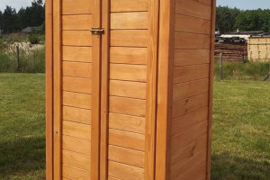 Szafa ogrodowa drewniana, szafa drewniana na narzędzia, skrzynia ogrodowa