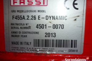 Volvo FH 460 6x4 skrzynia z dzwigiem FASSI