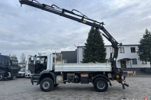 Mercedes 4x4 stały napęd HDS Hiab Wywrotka 3 Stronna