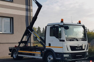 MAN TGL 12.220 HAKOWIEC 4x2 KLIMA HAKOWIEC DO KONTENERÓW MANUAL