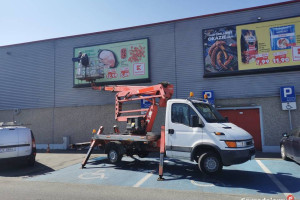 Podnośnik koszowy Koszalin 22m zwyżka wynajem