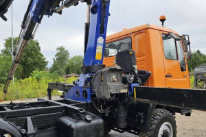 MAN L22 8 153 OFF ROAD duży HDS terenowy wywrotka 3 strony dla energetyki