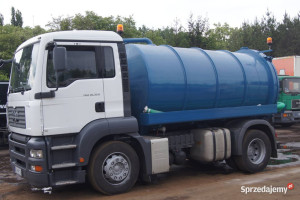 wóz asenizacyjny MAN 18.480 2014 rok zbiornik 12m3 zabudowa asenizacyjna