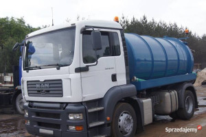wóz asenizacyjny MAN 18.480 2014 rok zbiornik 12m3 zabudowa asenizacyjna