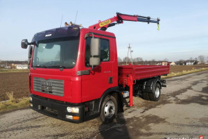 man tgl 12.180 , wywrotka z hds palfinger pk7000