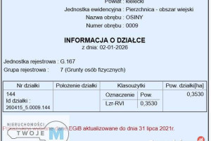 Działka Pierzchnica 7578m