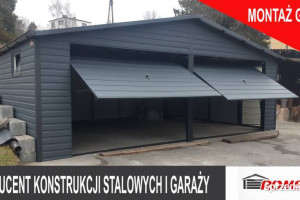 Garaż Blaszany Dwustanowiskowy - GRAFIT - Garaże - Romstal A18v10