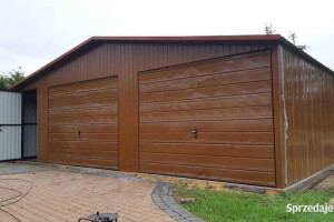 Garaż Blaszany DREWNOPODOBNY 8x6m - Wiaty - Romstal A22v9