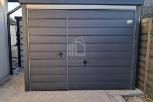 Garaż blaszany 3x5m brama uchylna drzwi dach spad  ID978